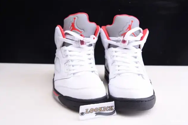 Rep TB Jordan Tongue (2020) 5 Retro Air Fire DA1911-102 Silver Red 0611